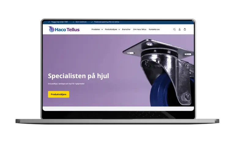 Laptop – kundcaseHacoTellus